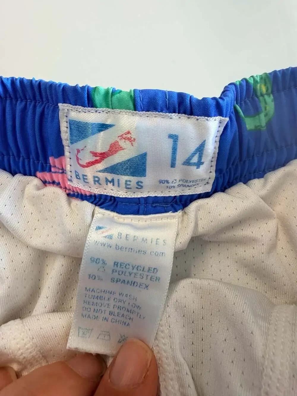 Bermies Everglades Alligator Swim Trunk Boys Size 14